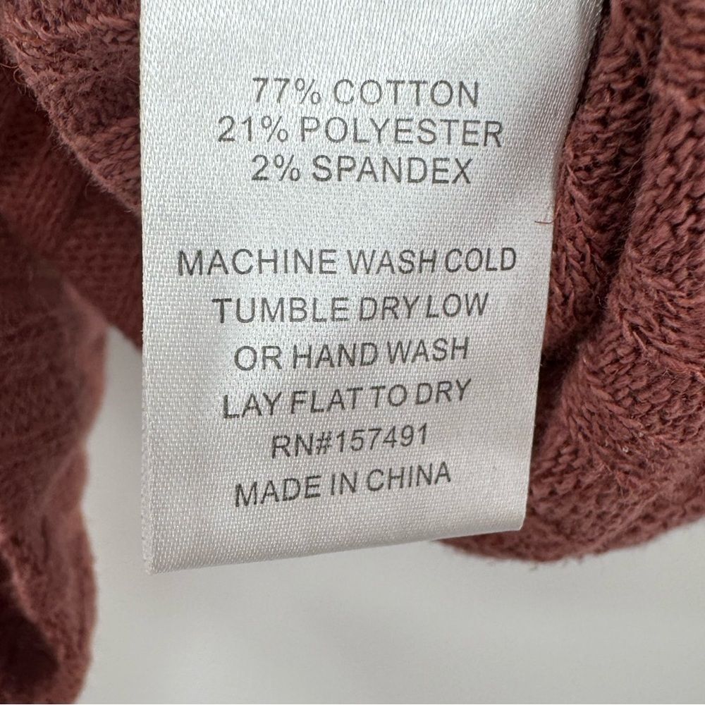 3/$20 Bloomfield Dusty Pink Ribbed Textured Open front Long-Sleeve size Small - Picture 5 of 5